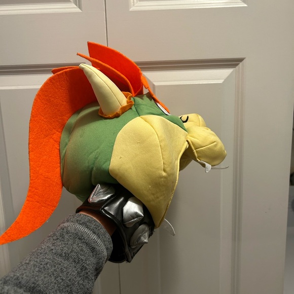 Kids Bowser Headpiece and Shell - Picture 3 of 8